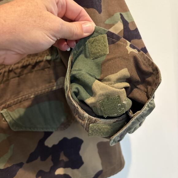 Vintage 1983 U.S. Army M-65 Field Jacket Large Woodland Camo Alpha Industries - Picture 9 of 16